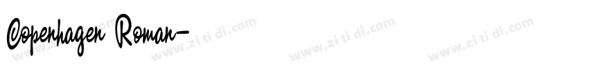 Copenhagen Roman字体转换 Copenhagen Roman字体转换